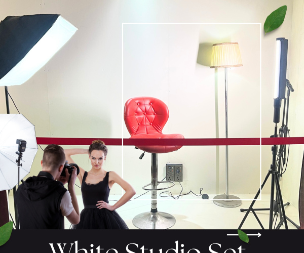 Luxary White Studio Hourly
