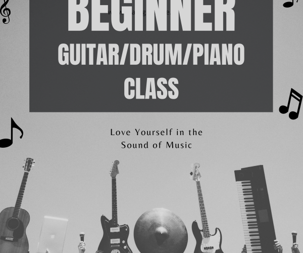 Learn Guitar/Drums/Piano Monthly Basic